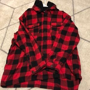 Flannel hoodie